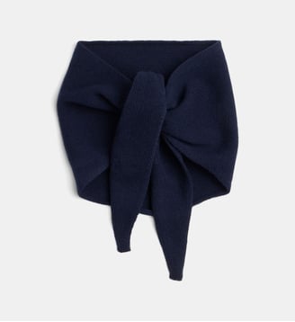 Écharpe triangle en laine mérinos - Colorful Standard - Navy