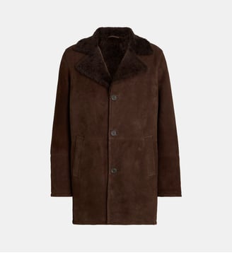 Manteau Mi-Long Merinillo Alba daim - Arma - Mud brown