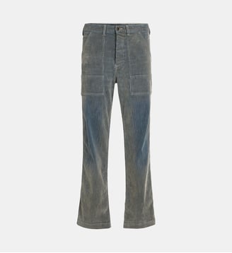 Pantalon droit effet velours - Replay - Bleu