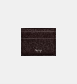 Porte-cartes en cuir Prada