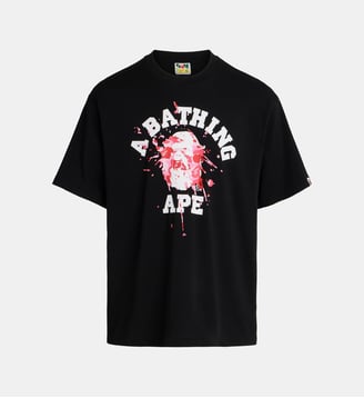 T-shirt Splash College coton - A BATHING APE ® - Black