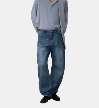 Jeans baggy délavé System