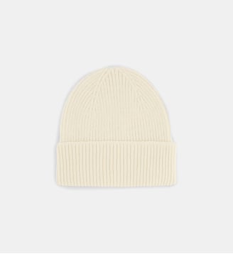 Bonnet revers laine mérinos - Colorful Standard - Blanc