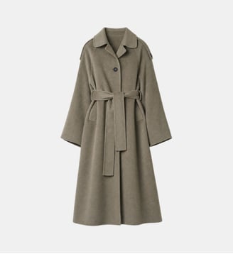 Manteau ceinturé AQUALUNG - Iro - Gris taupe