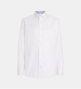 Chemise Royal Oxford à col italien - Eton - White