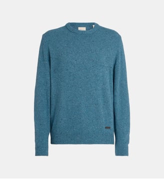 Pull en laine moulinée - Gant - Bleu horizon