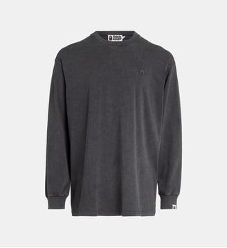 T-shirt à manches longues One Point Relaxed - A BATHING APE ® - Charbon