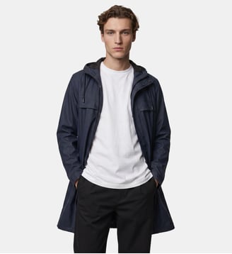 Parka Nainy mi-longue - Galeries Lafayette - Bleu marine