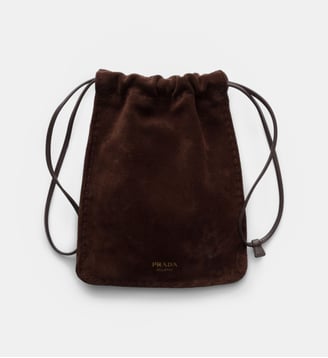 Pochette pour smartphone en veau velours Prada