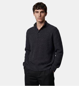 Pull Rosscam en coton - Galeries Lafayette - Gris anthracite foncé