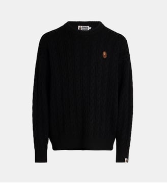 Pull One Point laine - A BATHING APE ® - Black