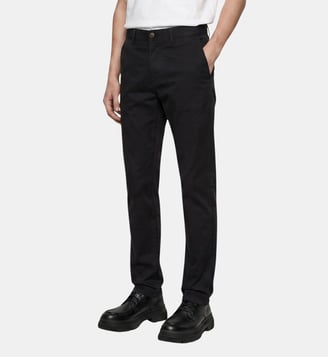 Pantalon chino Chinim slim en coton - Galeries Lafayette - Noir