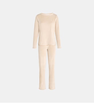 Ensemble de pyjama Nadia velours côtelé doux - Aruelle - Beige