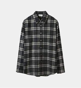 Chemise en laine tartan System Studio