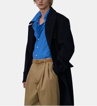 Chemise droite à col fluide System Studio
