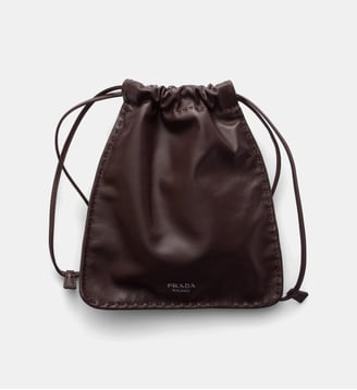 Pochette pour smartphone en cuir nappa Prada