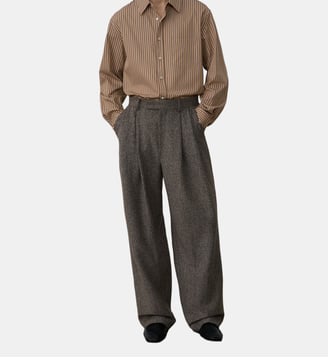Pantalon large à doubles pinces System Studio