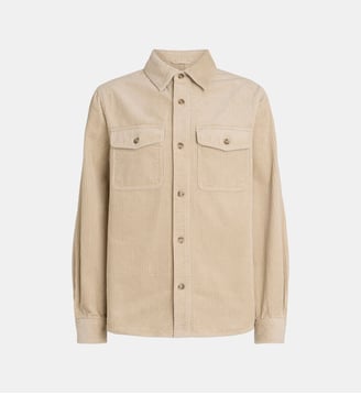 Surchemise en velours à grosses côtes - Gant - Beige