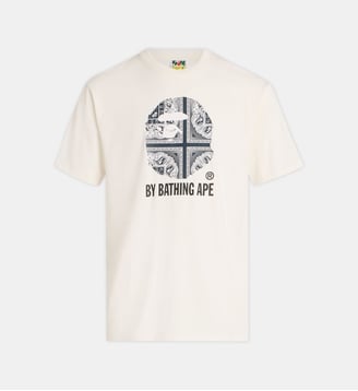 T-shirt droit signature coton - A BATHING APE ® - Ivory
