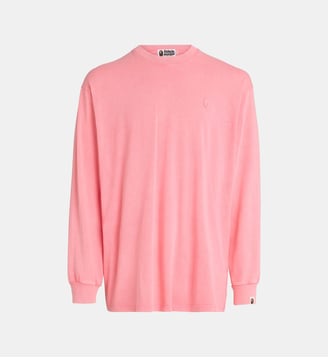 T-shirt à manches longues One Point Relaxed - A BATHING APE ® - Pink