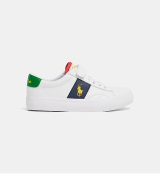 Baskets basses Ryley mixte - Polo Ralph Lauren - Blanc et vert