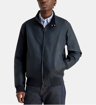 Blouson Royston en coton ciré - Barbour - Bleu marine