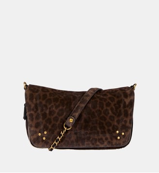 Petit Sac à main Bobi S motif animalier - Jérôme Dreyfuss - Vert et noir