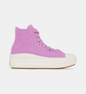 Baskets montantes plateformes CTAS Move en cuir suédé unisexe - Converse - Violet