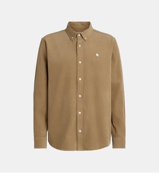 Chemise Madison en velours de coton milleraies - Carhartt WIP - Beige