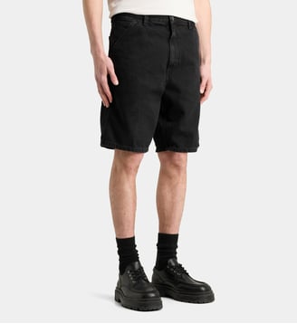 Short droit en denim - Carhartt WIP - Noir