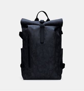 Sac à dos Rolltop Rucksack Large - Rains - Noir et gris