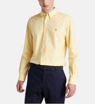 Chemise slim en coton oxford - Polo Ralph Lauren - Jaune