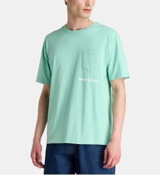T-shirt droit signature en coton - Replay - Vert
