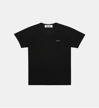 T-shirt droit coton logo cœur unisexe - Comme des Garçons PLAY - Noir