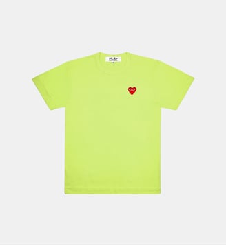 T-shirt droit coton logo cœur - Comme des Garçons PLAY - Vert clair