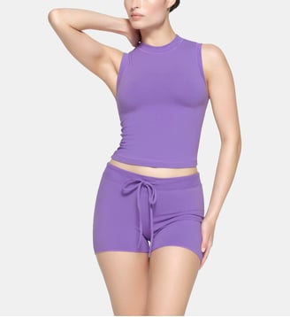 Débardeur crop Mock Neck - Skims - Ultraviolet