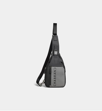 Sac besace griffé - By Chabrand - Écru