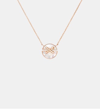 Pendentif en or rose nacre et diamants Petit modèle - Chaumet - Or rose