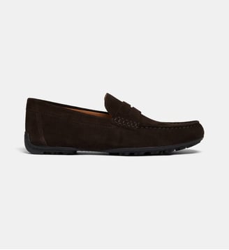 Mocassins Kosmopolis en daim - Geox - Marron foncé