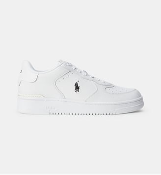 Baskets basses Masters CRT en cuir - Polo Ralph Lauren - Blanc
