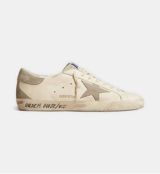 Baskets basses Super-Star - Golden Goose - Blanc et gris