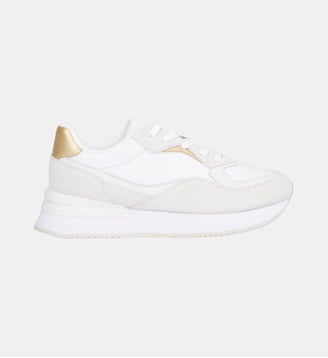 Baskets basses Running Lux signature - Tommy Hilfiger - Blanc