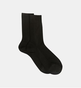 Chaussettes côtelées - Maria La Rosa - Noir antique