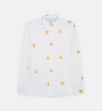 Chemise droite soleil en coton bio - PS Paul Smith - Bleu ciel