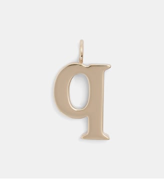 Pendentif charm Alphabet Q en laiton - Chloé - Doré