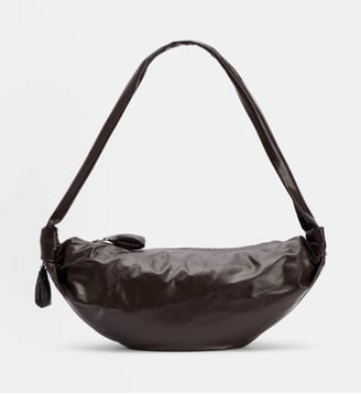 Sac à main Soft Croissant Medium en cuir - Lemaire - Chocolat noir