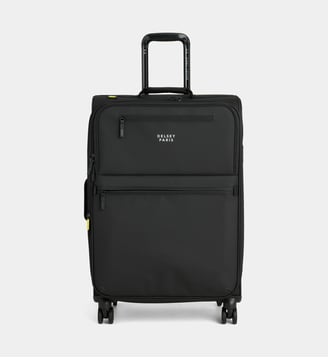 Valise souple extensible 4R 69 cm - Delsey Paris - Noir foncé