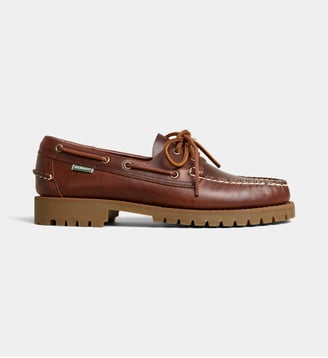 Chaussures bateau Campsides cuir - Sebago - Marron