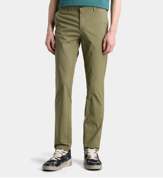 Pantalon chino slim Defender en coton - North Sails - Kaki foncé