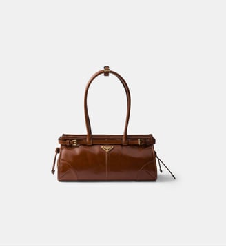 Sac à main Prada Bonnie en cuir - Prada - Marron